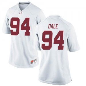 Women's Alabama Crimson Tide #94 DJ Dale White Game NCAA College Football Jersey 2403DHVT0